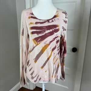 Raquel Allegra Tie Dye Long Sleeve Size 0